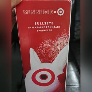 MINNIDIP TARGET BULLSEYE Inflatable Fountain Sprinkler Splash Pad Pool NEW